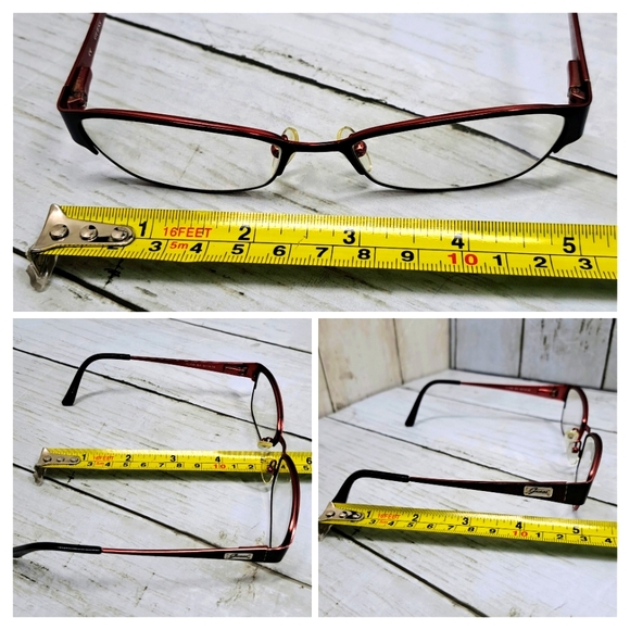 Guess Y2K Eyeglasses Rx Full-Rim Metal Oval Two Tone Frames Leopard Print Case - Picture 8 of 10